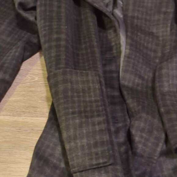 Disturbia jackdaw check wool blend duster coat size 10 new - Picture 5 of 9